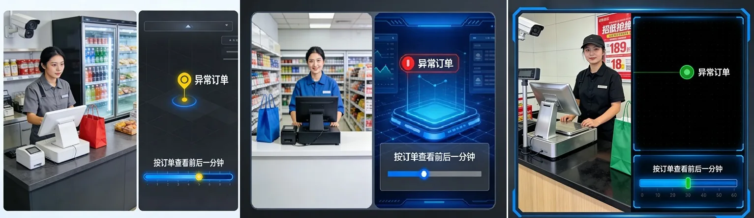 智能防损收银场景海报