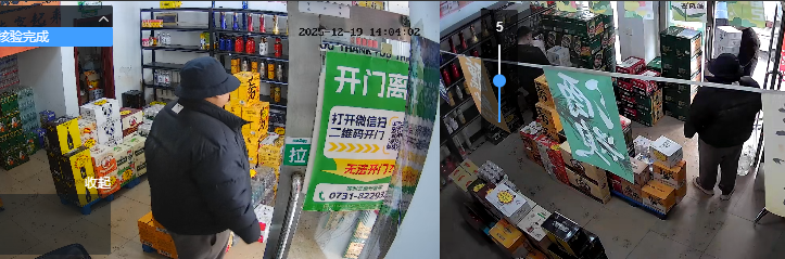 乐悠客无人店自助收银与视频联动界面